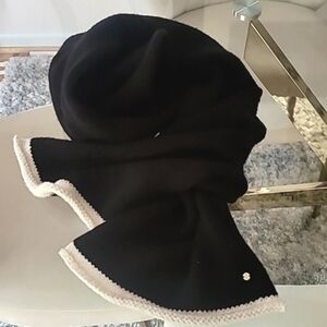 Kate Spade black elegant scarf 90" long